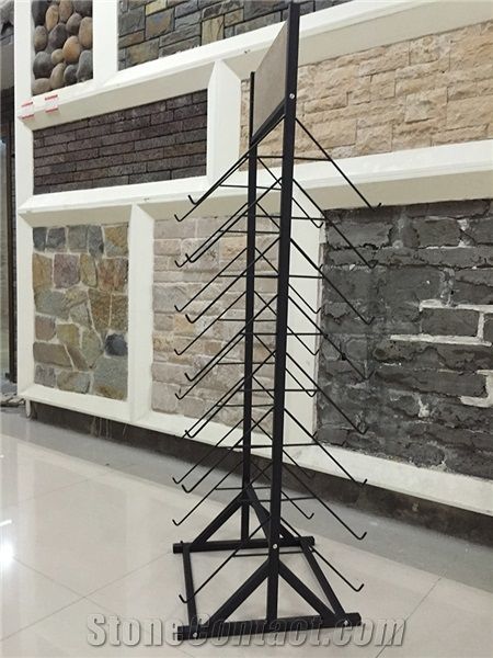 Metal Tile Display Stand Racks Onyx Display Racks Slate Stands White-Marble Stands Translucent Displays Marina Stands Stone Tile Board Racks