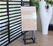 Metal Tile Display Stand Racks Quartz Racks Ganite-Tiles Stand Racks Marble Displays Mosaic Tile Displays Yellow Flower Stands