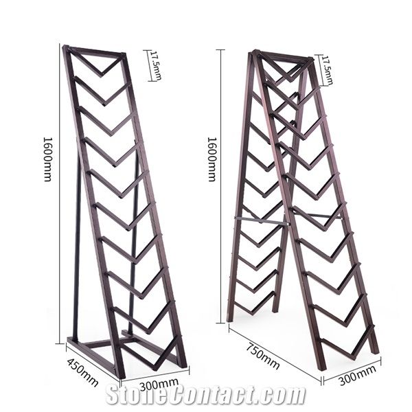 Metal Tile Display Stand Racks Tile Sample Board Display Stands Sandstone Stands White-Onyx Display Stand Racks Slate Racks