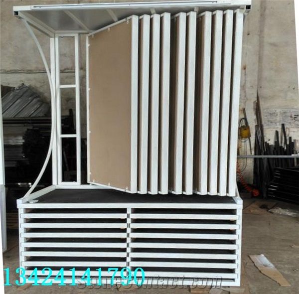 Metal Tile Display Wing Tile Sample Frame Steel Floor Tile Rack Stands Rotating Tile Sample Shelf for Ceramic Marble Granite Limestone Quartz Mosaic Building Materials
