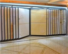 Metal Tile Displays Beige-Marble Stand Racks Countertops Stand Racks Sandstone Flower Stands Floor Displays