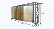 Metal Tile Displays Limestone Racks White-Marble Display Stands Countertops Stand Racks Marina Stands Stone Tile Board Racks