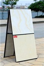 Metal Tile Exhibition Display Racks Quartzite-Slabs Artificial Displays Tile Display Racks Pakistan-Marble Display Stand Racks