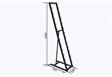 Metal Waterfall Display Racks Glass Tile Waterfall Display Stands