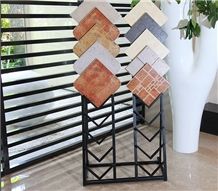 Metal Waterfall Display Racks Slab Display Racks Granite Flower Waterfall Stands Exhibition Stand Design Black-Granite Racks Waterfall Display Shelf Granite Flower Stands