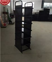 Metal Waterfall Tile Display Stands Racks Sliding Standing Display Racks for Hardwood Marble Ceramic Tile Granite Mosaic Quartz Onyx Limestone Sandstone Travertine Basalt Slab Gravel Slate Building Ma