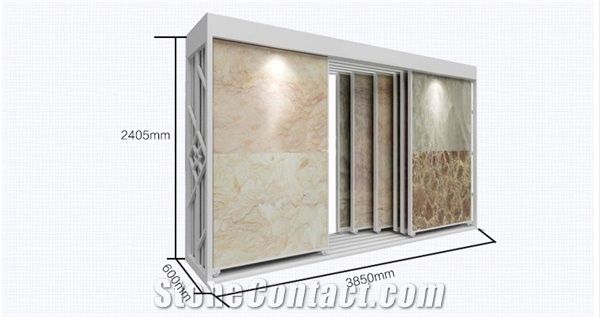 Nepal-Marble Racks Brazil-Granite Display Racks Mosaic Tile Displays Quartzite-Slabs Artificial Displays