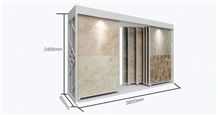 Nepal-Marble Racks Brazil-Granite Display Racks Mosaic Tile Displays Quartzite-Slabs Artificial Displays