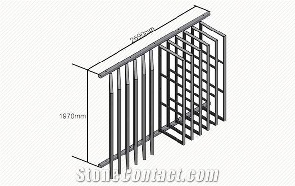 Pakistan-Marble Racks Black-Galaxy-Granite Display Racks Exhibition Stand Design Black-Granite Display Racks