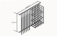 Pakistan-Marble Racks Black-Galaxy-Granite Display Racks Exhibition Stand Design Black-Granite Display Racks