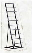 Quartzite-Slabs Artificial Displays Mosaic Tile Displays Tiles Displays Quartz Racks Stone Sample Display Racks Marble Stands Ceramic Tile Shelf
