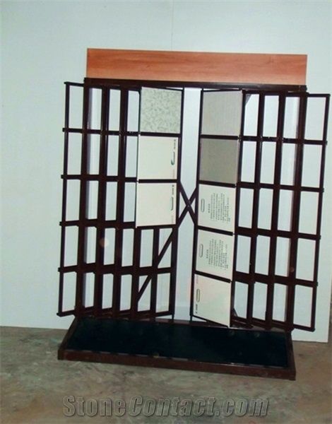 Quartzite-Slabs Stands Blue-Marble Display Racks Mosaic Tile Displays Stone Sample Display Racks Granite Countertops Racks
