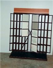 Quartzite-Slabs Stands Blue-Marble Display Racks Mosaic Tile Displays Stone Sample Display Racks Granite Countertops Racks