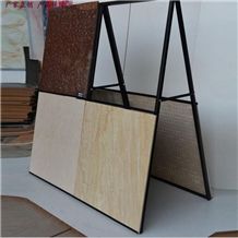 Rotating Ceramic Tile Display Metal Floor Ceramic Racks Rotating Tile Sample Stands Metal Floor Ceramic Racks for Ceramic Marble Granite Limestone Quartz Mosaic Building Materials