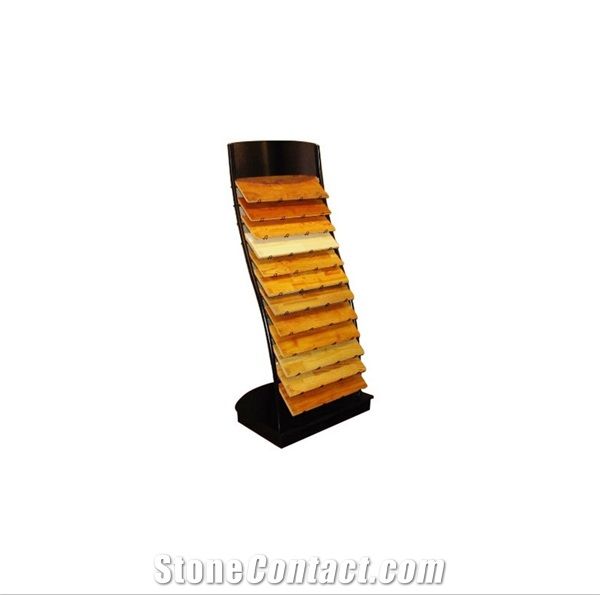 Rotating Wing Sliding Drawer Floor Tile Display Rack Stands