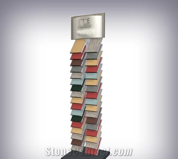 Showroom Flooring Horizonal Sliding Marble Ceramic Tile Display Stand Acrylic Desktop Quartz Stone Displays Stands Mosaic Tile Desktop Stand
