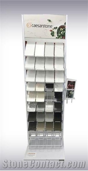 Showroom Flooring Horizonal Sliding Marble Ceramic Tile Display Stand Desktop Quartz Stone Acrylic Displays Stands Tile Sample Display Stand Manufacturer