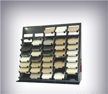 Simplified Style Marble Slab Display Rack Quartz Stone Table Display Stand Tower Acrylic Desktop Quartz Stone Displays Stands Metal Counter Display Shelf
