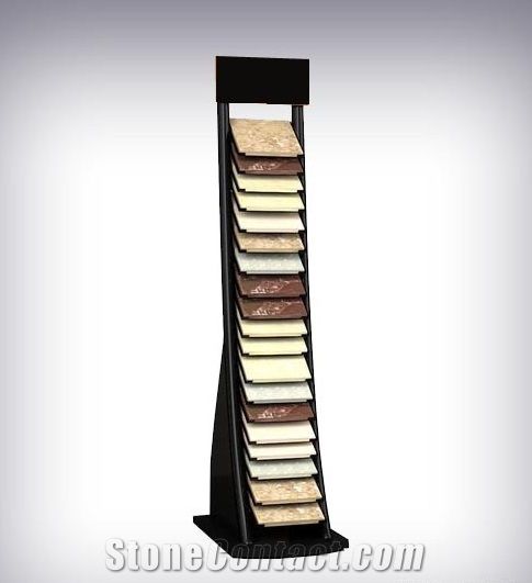 Simplified Style Marble Slab Display Rack Quartz Stone Table Display Stand Tower Acrylic Desktop Quartz Stone Displays Stands Tile Sample Display Stand Manufacturer