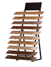 Slate Display Racks Limestone Onyx Exhibition Stands Quartzite Grey Flower Stands Nepal-Marble Stands Standard Travertine Brown Flower Stands