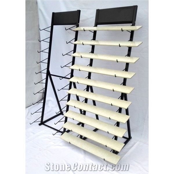 Slate Display Racks Tile Exhibition Displays Ceramic Tile Shelf Granite Racks Granite Sample Board Display Stand Racks Standard Travertine Brown Flower Stands