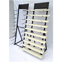 Slate Display Racks Tile Exhibition Displays Ceramic Tile Shelf Granite Racks Granite Sample Board Display Stand Racks Standard Travertine Brown Flower Stands