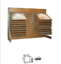 Slate Wing Spinning Stone Shelf Display Stands Racks for Ceramic Marble Granite Limestone Quartz Mosaic Building Materials