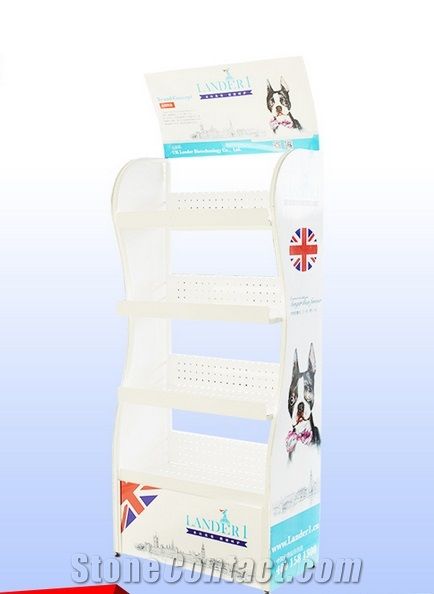 Solid Waterfall Display Stands Shelf Flooring Samples