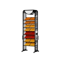 Spinning Wing Sliding Drawer Tile Display Rack Stands