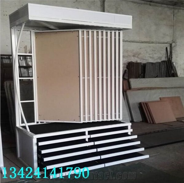 Steel Flooring Tile Display Stand Wing Tile Sample Frame Rotating Tile Ceramic Racks for Ceramic Marble Granite Limestone Quartz Mosaic Building Materials