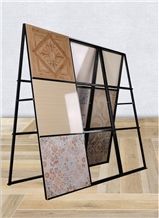 Stone Display Cases Beige-Marble Waterfall Display Stand Racks Granite Display Racks Tile Displays Sandstone Flower Waterfall Stand Racks White-Granite Display Racks