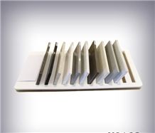 Stone Slabs Display Racks/Marble and Granite Tile Display Racks/Stone Slabs Storage Rack Promotional Floor Sample Display Rack with Logo Printed Marble and Granite Stone Display Stand