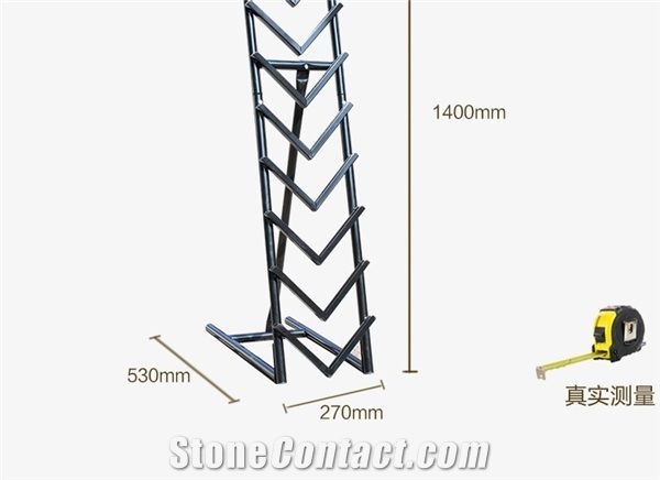Tile Sample Board Wing Tile Sample Frame Metal Floor Tile Display Shelf Rotating Ceramic Tile Display Floor Tile Sample Frame for White Black Grey Marble Granite Limestone Mosaic Ceramic Quartz Slate