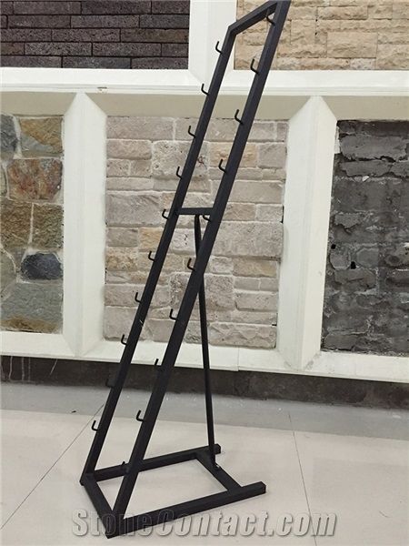 White-Onyx Tile Displays Mosaic Stand Racks Green-Marble Displays Granite Stands Limestone Shelf Sandstone Racks Tile Display Cases