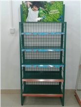 Wing Floor Rotating Metal Waterfall Tile Display Stands Racks