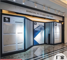 Wing Spinning Metal Waterfall Tile Display Stands