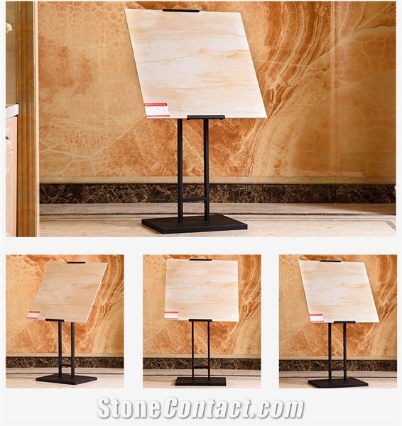 Wing Tile Sample Stands Rotating Tile Sample Shelf Metal Floor Ceramic Tile Display Stands Metal Showroom Tile Display for Ceramic Marble Granite Limestone