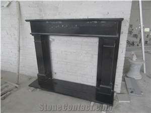 Big Discount Nero Assoluto Granite Indian Black Granite Fireplace Mantel