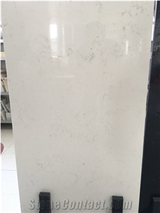 Carrara White Marble Looking Quartz Slab