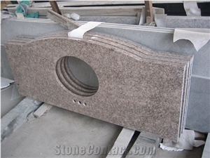 China Granite G611 Pink Color Polished Kitchen Countertop