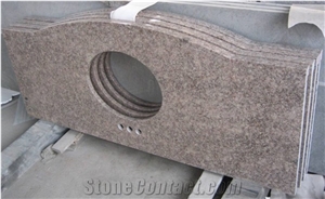 China Granite G611 Pink Color Polished Kitchen Countertop