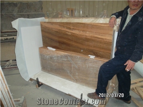 China Popular Cheap Wooden Vein Brown Marble Cut to Size Polished Countertop for Kitchen, Bar with Bevel Edge, Yellow Natural Building Stone Worktops, Desk Island Bar Tops, Villa Project
