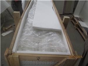 China Quartz Kithchen Countertop/ Island Top with White Color