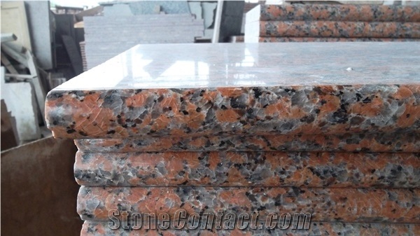 G562 Maple Red Granite Stairs