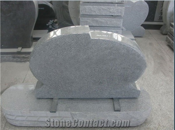 G603 Light Grey Granite Tombstone, Light Grey Granite Monument,G603 Tombstone,Western Style Monuments,Upright Monuments