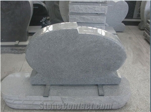 G603 Light Grey Granite Tombstone, Light Grey Granite Monument,G603 Tombstone,Western Style Monuments,Upright Monuments
