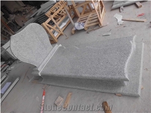 G603 Light Grey Granite Tombstone, Light Grey Granite Monument,G603 Tombstone,Western Style Monuments,Upright Monuments