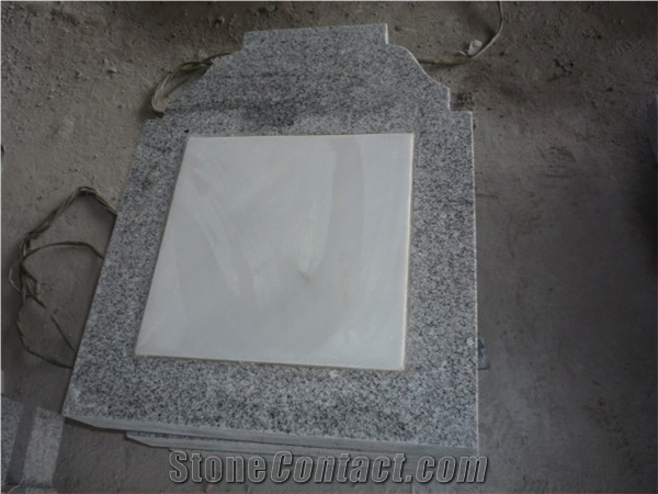 G603 Tombstone&Monument,Light Grey Granite Tombstone,Granite Monument,Western Style Monuments,Bacuo White,Balma Grey,Padang Light,China Grey,China Sardinia,Crystal Grey,White Sesame Granite