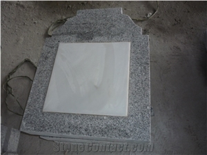 G603 Tombstone&Monument,Light Grey Granite Tombstone,Granite Monument,Western Style Monuments,Bacuo White,Balma Grey,Padang Light,China Grey,China Sardinia,Crystal Grey,White Sesame Granite