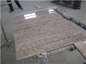 G611 Pink Granite Polished Stair, G611 Pink Granite Polished Step